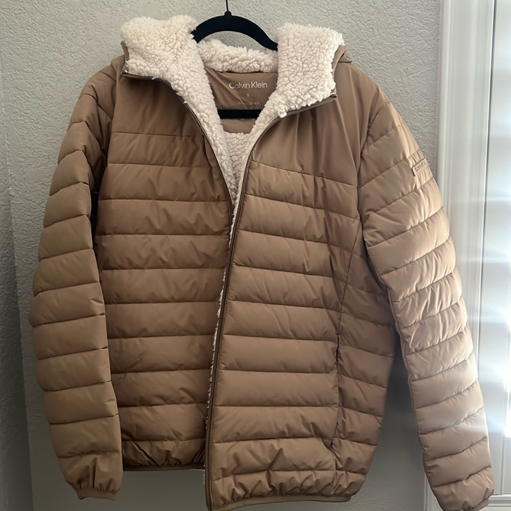 Cozy, super warm Calvin Klein coat